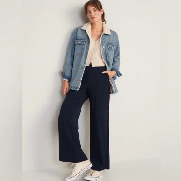 NWT Old Navy High-Waisted PowerSoft Wide-Leg Pants for Women - Picture 7 of 9